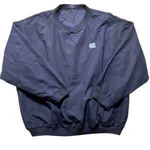 Vantage Navy Blue‎ UNC Tar Heels Windbreaker Pullover 2X NCAA